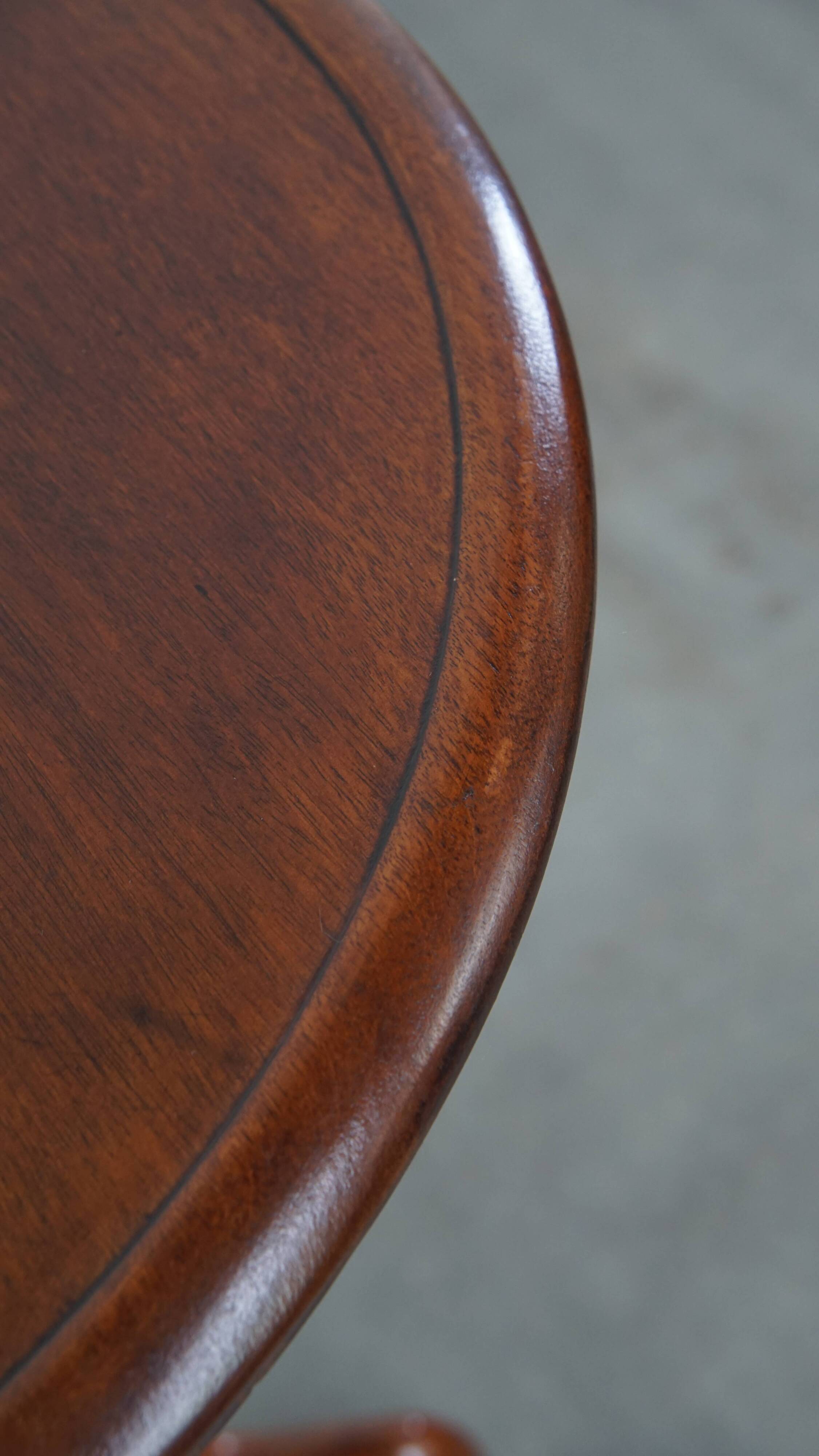 English Side / Wine Table from the Late 19th Century with Single Piece Top