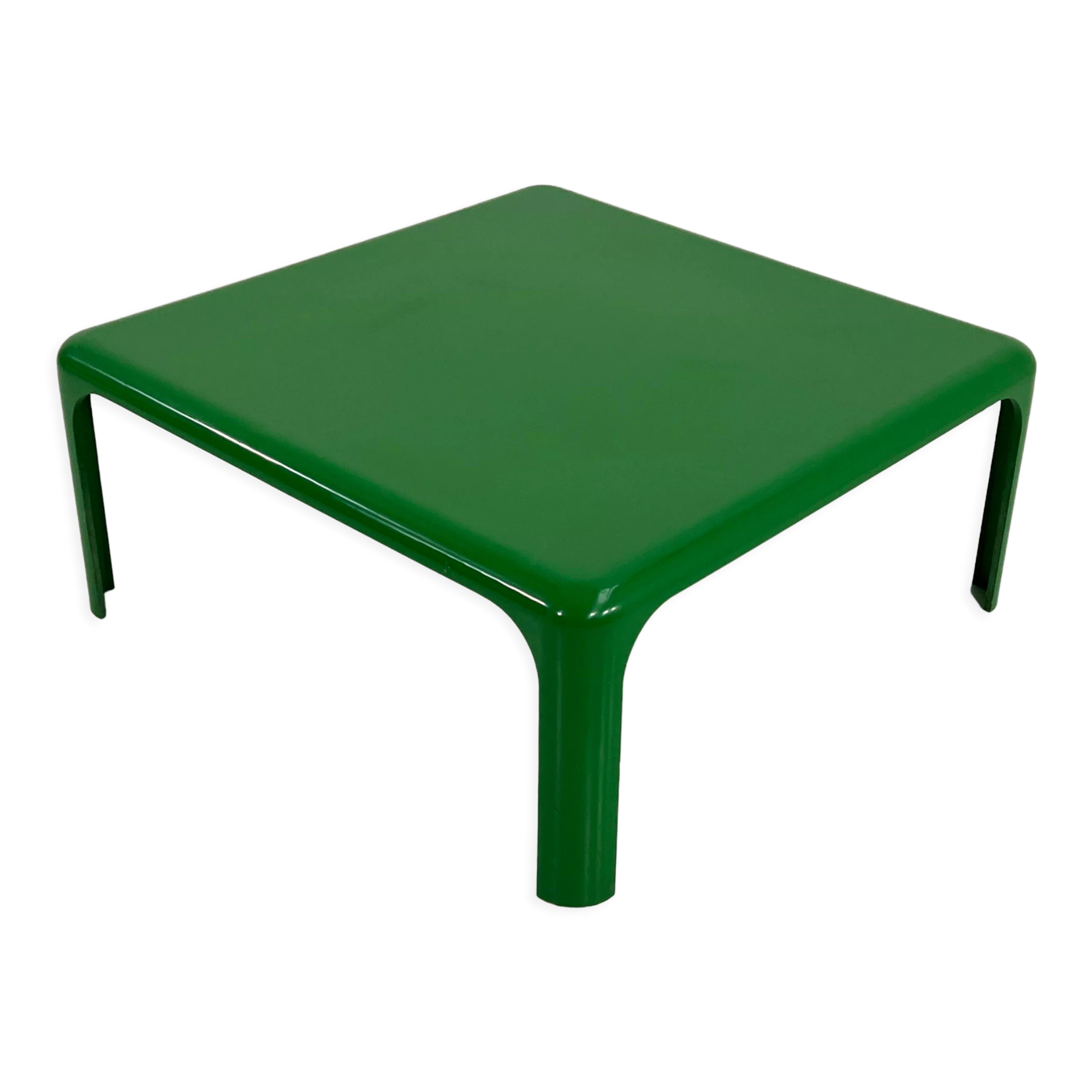 Green coffee table Demetrio 70 by Vico Magistretti for Artemide, 1960