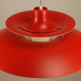 Red Louis Poulsen PH5 Pendant vintage 1970's 'Authentic Red'