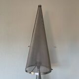 Large table lamp (108cm) designed by Kovacs and Sonneman for Escapade Paris vintage from the 80s in metal and chrome.