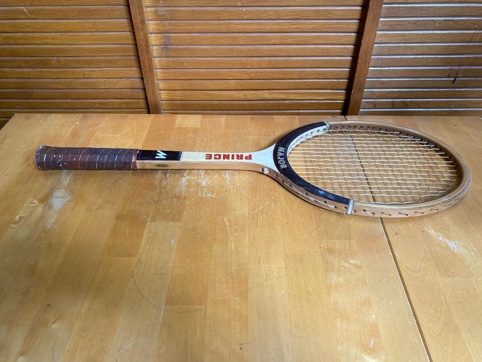 Vintage Major Prince Wooden Tennis Racket #E215