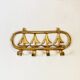 Coat hook in gilded brass, sailboat motifs