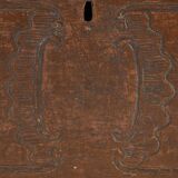 Antique solid wood trunk dated 1836 #13