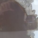 Antique mirror on plexiglass base