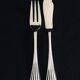 Hénin Et Cie - 5 Forks And 6 Silver Fish Knives