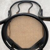 Tuna chair model 1018 in black curved wood and canning 1930