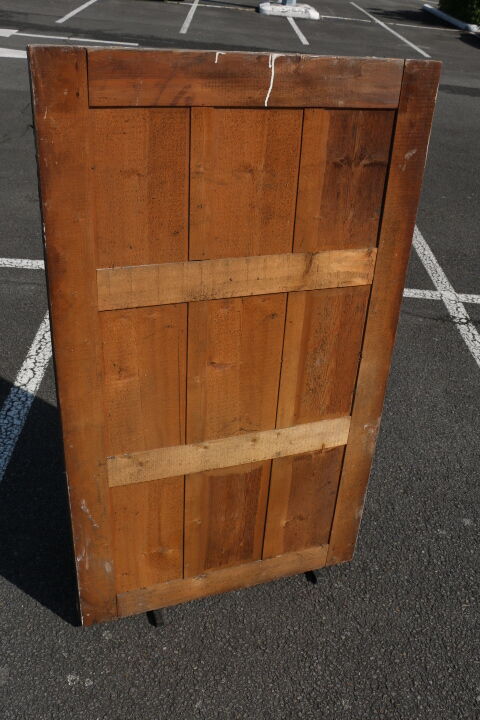 Rectangular gold mirror 161x94cm