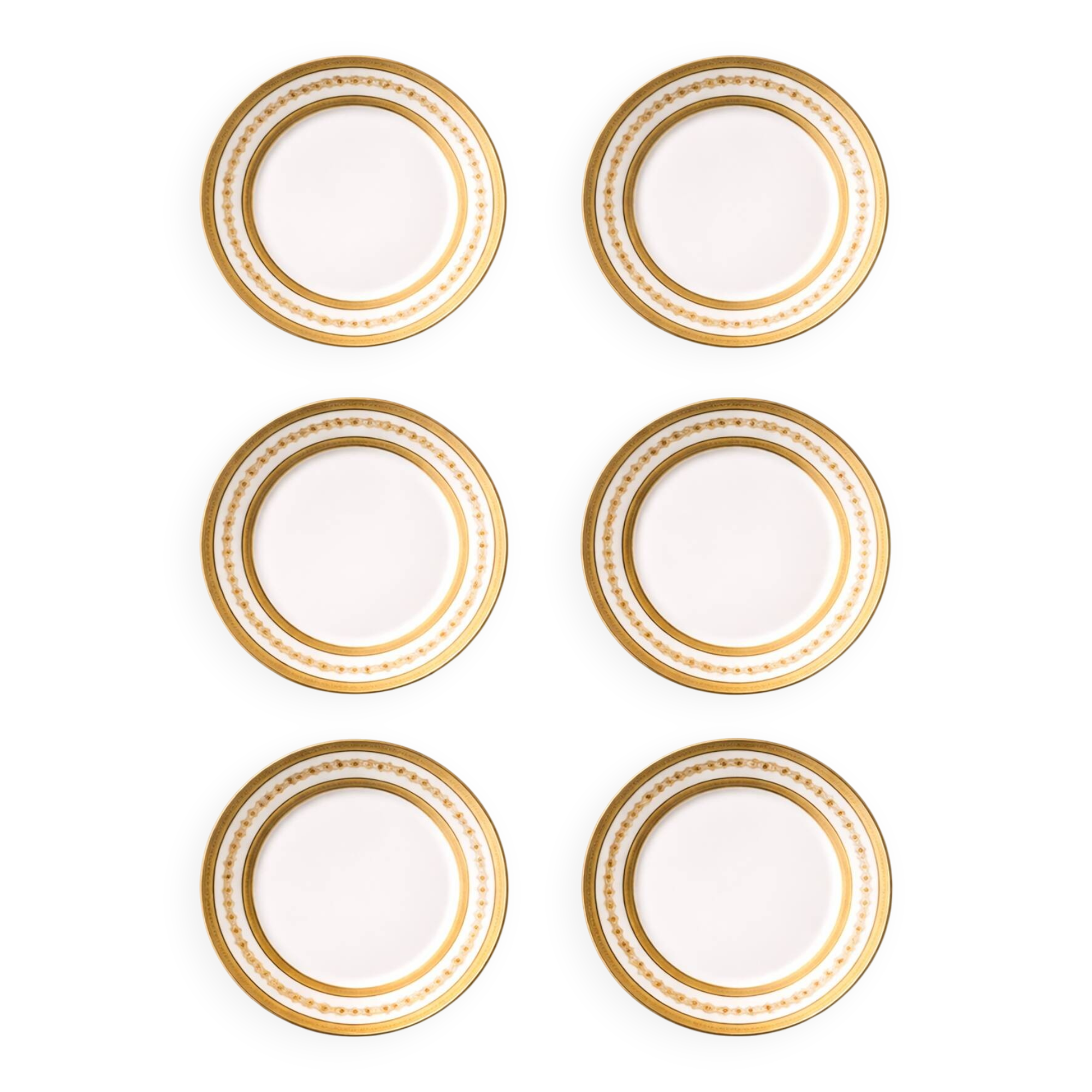 6 antique Limoges porcelain plates – Wm Guérin & Co