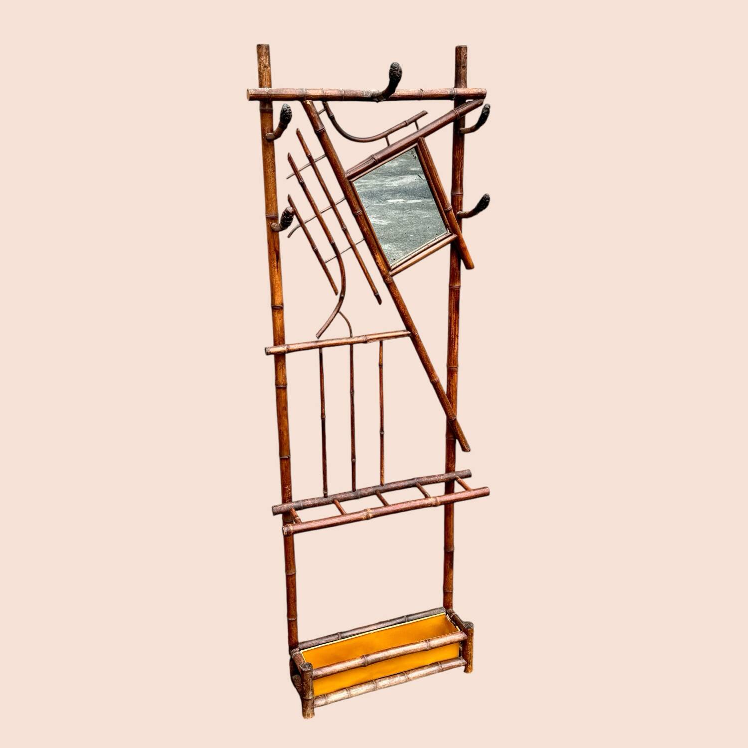 1900 bamboo coat rack