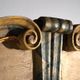 Antique baroque wardrobe painted in pine – Austro-Hungarian Empire, Year 1794