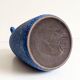 Mid-Century Ceramic Jug Vase by Ceramano, Blue Glaze, West Germany
