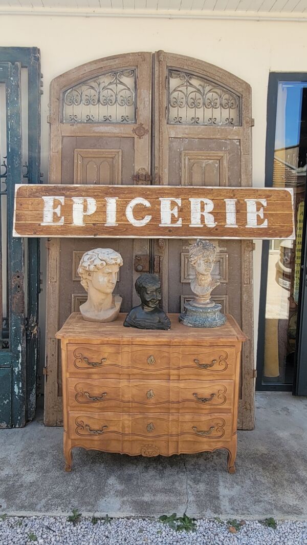 Commode de style Louis xv en merisier décapée