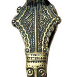 Pince à courrier en bronze patiné « fibule mérovingienne n° 221 » max le verrier