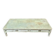 Blue lacquered teak coffee table