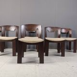 Vintage Brutalist Dining Chairs, Set of 6 - 1970s