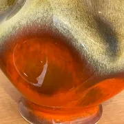 Vase vintage en céramique émaillée
