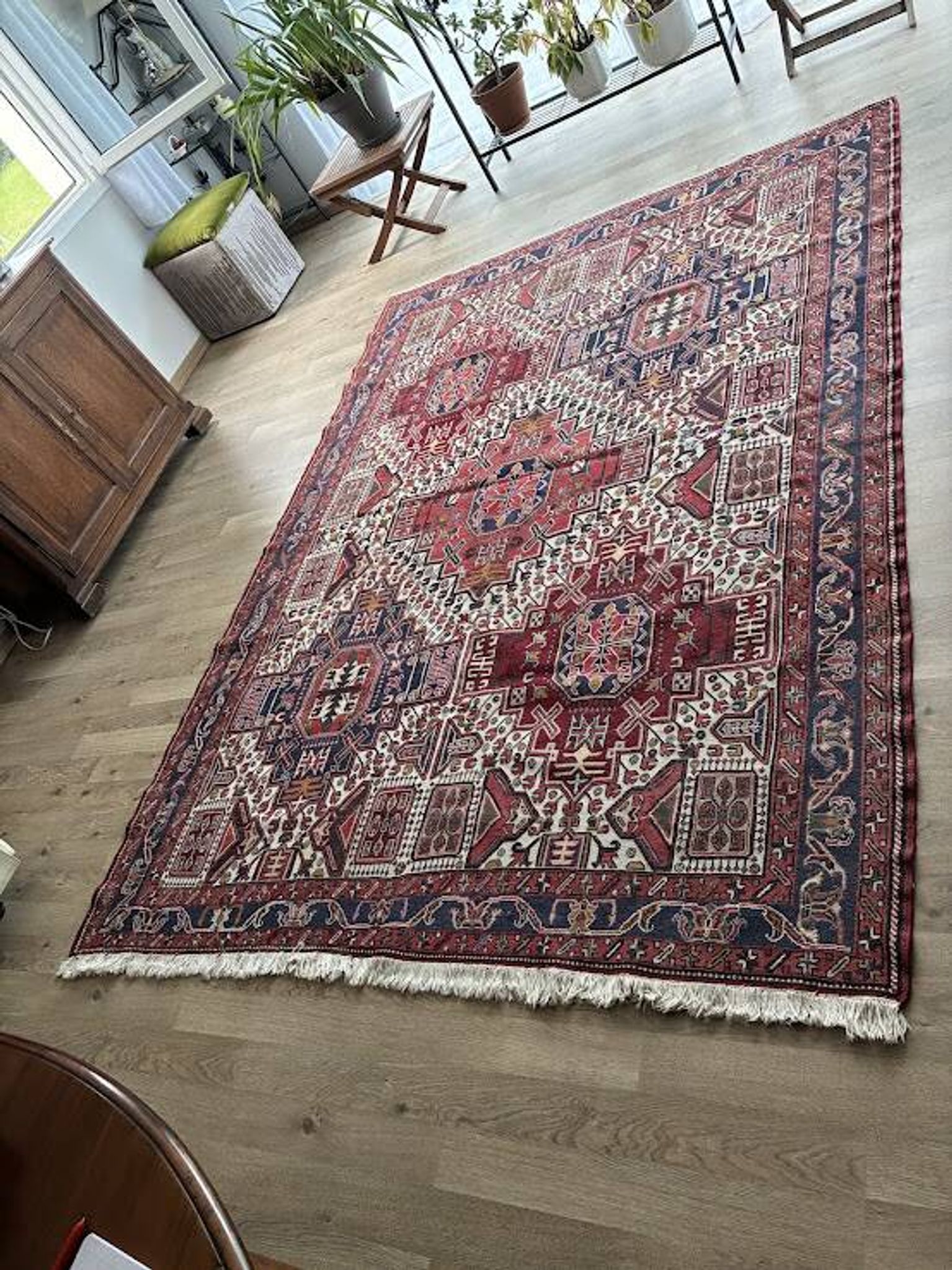 Tapis turc kilim, ancien, de grandes dimensions 2,90 x 2 m