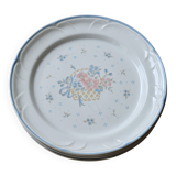 Assiettes à dessert vintage porcelaine Country Basket collection made in Ja