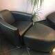 Méridienne, fauteuil et repose pieds Calia Italia salon