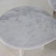 Ensemble de 3 tables d'appoint en marbre en forme de goutte d'eau, table basse vintage.