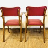 Pair of vintage 1950s bridge chairs