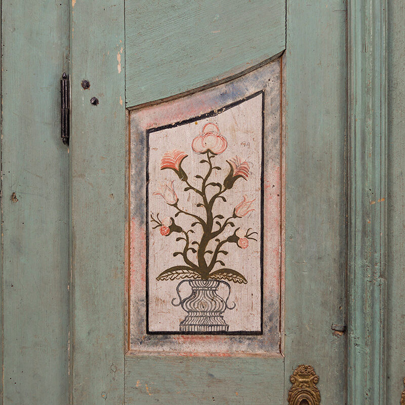 Garde-robe de mariée en art populaire peint 1849