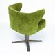 Set of four green Gianni Moscatelli Swivel Poney Chairs for Formanova, 70s