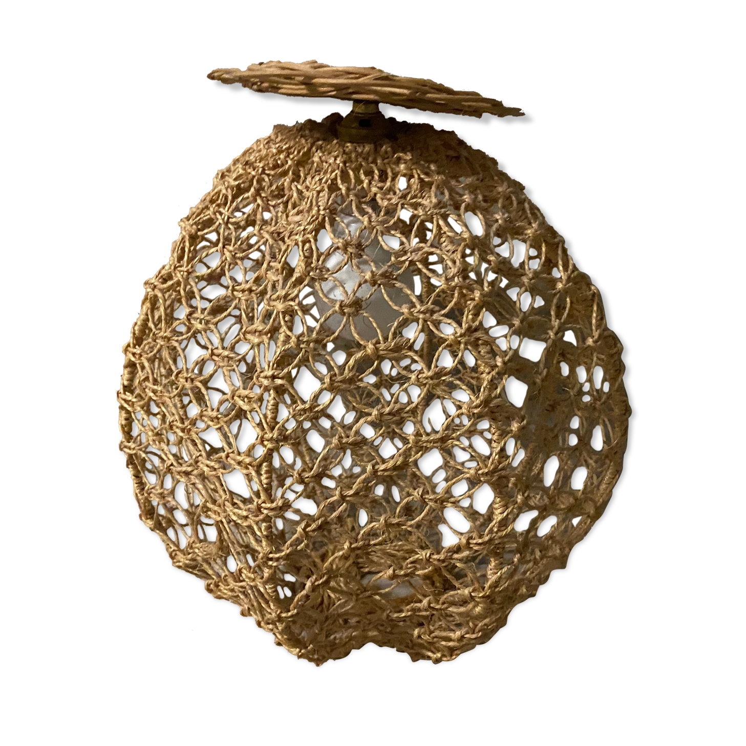 60s rope hanging lamp