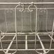 Old vintage wrought iron bench bed