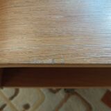 Curved wooden coffee table