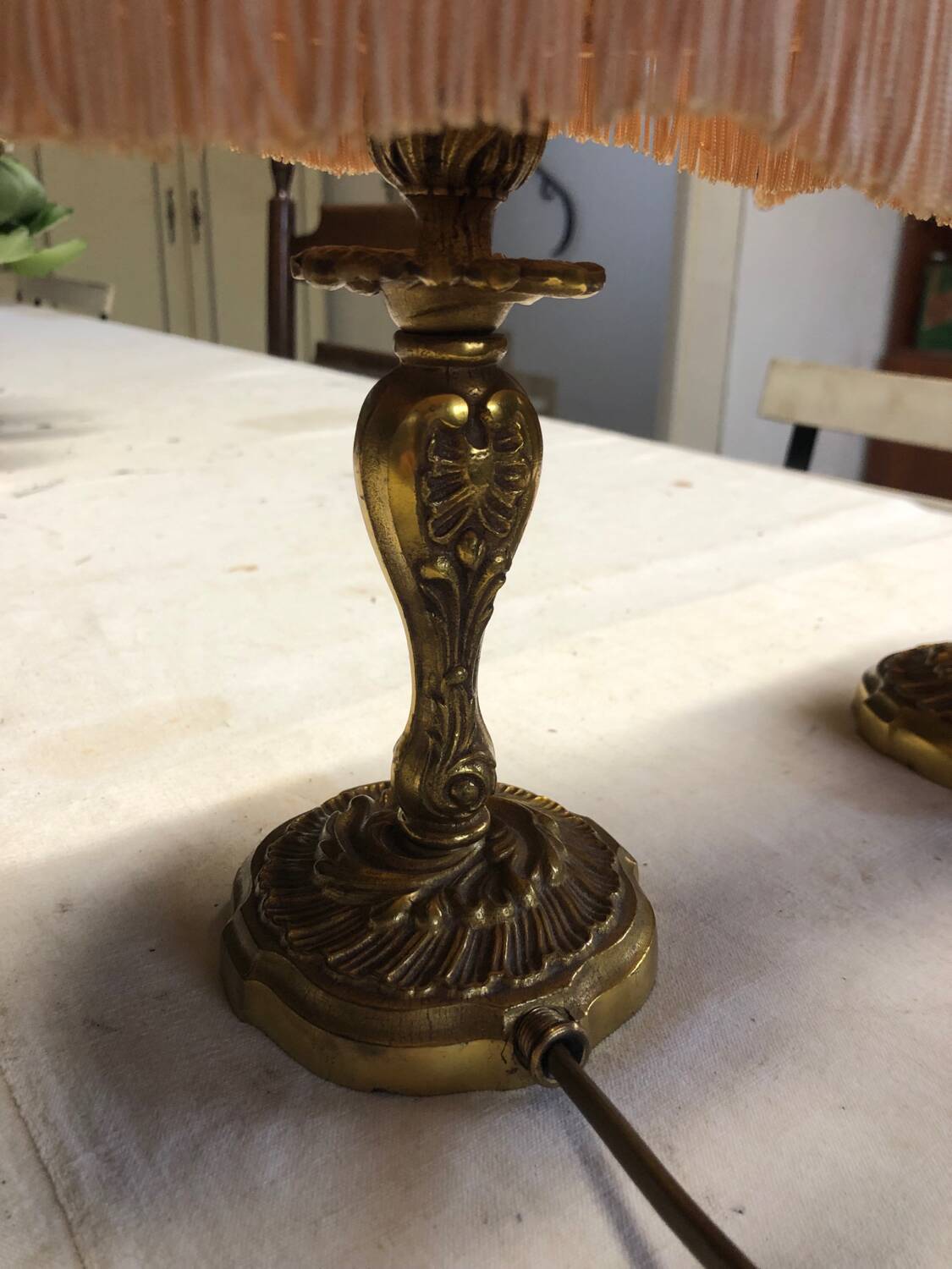 Pair of old bedside lamps