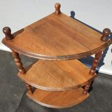 Corner display 3 corner shelves in Walnut