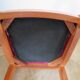 Solid cherry wood chairs and red velvet seat - Set of 4 - Louis Philippe style