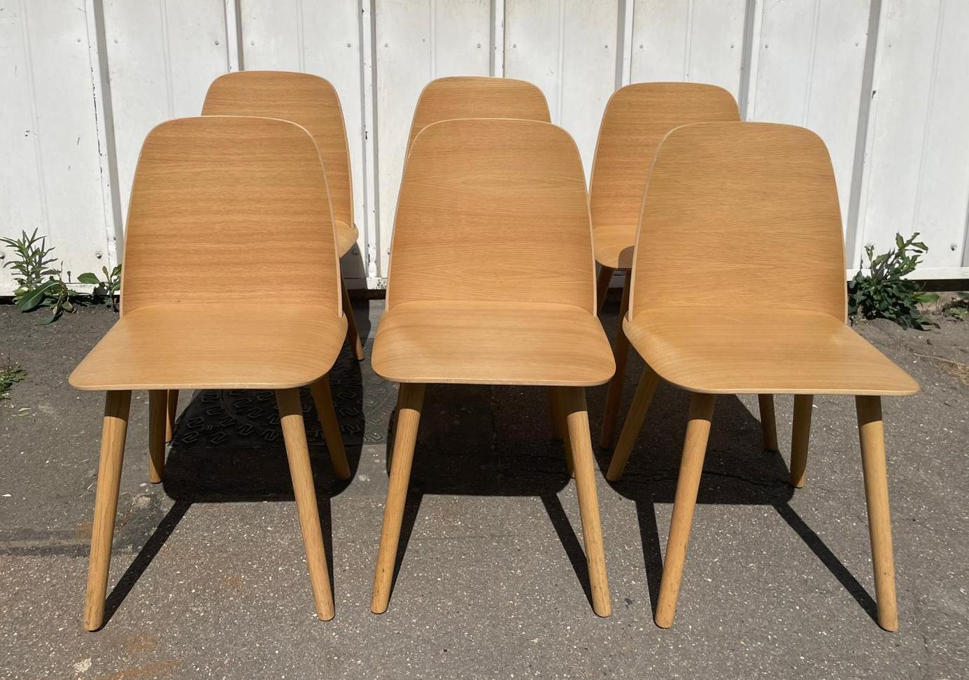 Suite de 6 chaises Nerd Chair, Muuto