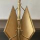 Magazine rack in bronze from the 50/60s