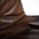 Vintage Mid-Century Danish Modern Leather Adjustable Easy Chair and Ottoman