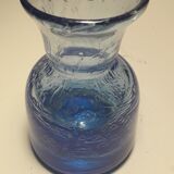 Blown bubble glass vase