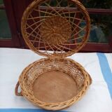 Basket with openwork lid
