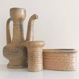 Wabi-Sabi Ceramics Set by Marius Van Woerden, Vest Keramiek, 1960s