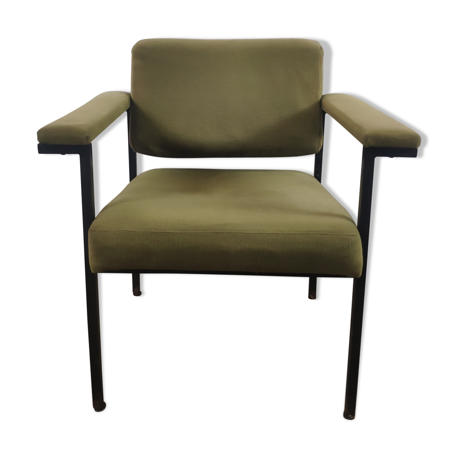 C. Gaillard green and black industrial chair - J. Domps for DMU