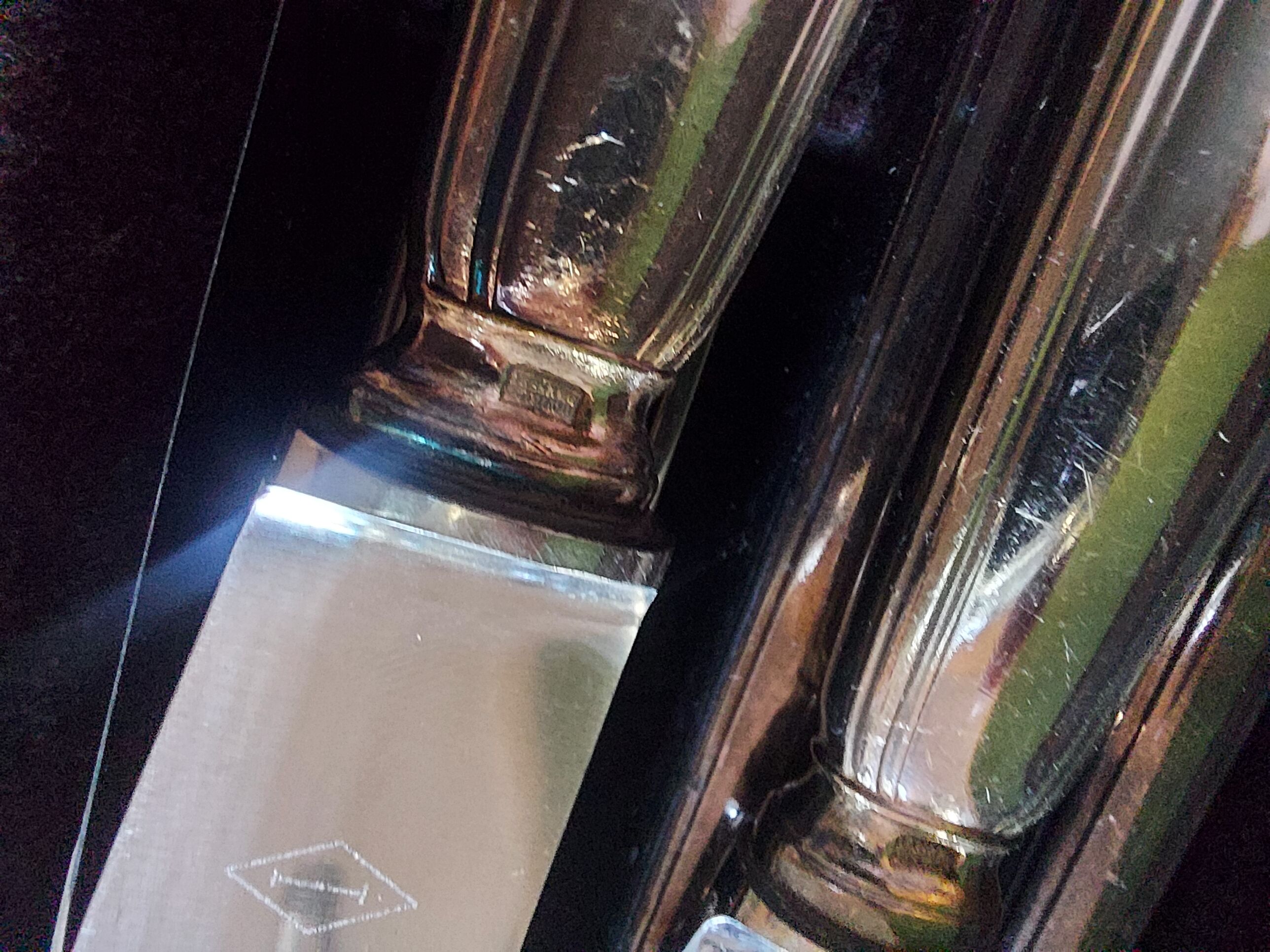 Box 24 silver metal knives, Ravinet Denfert