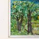 Swedish Original Mid-Century Oil On Board Painting" Clearing" by Stig Allan