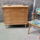 Commode vintage pieds compas