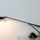 Vintage balance lamp aluminor black lacquered metal
