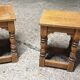 Solid oak stools