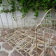 Lit banquette pliant en fer forgé