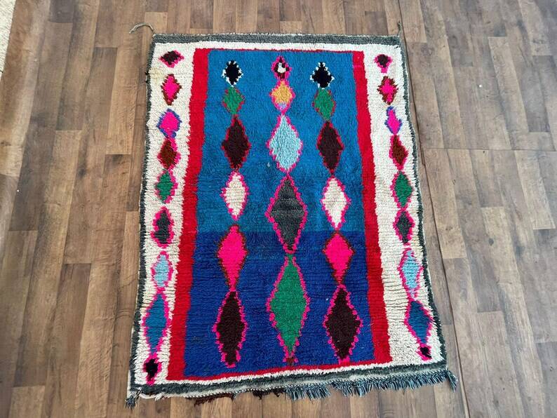 Handmade Berber wool rug 150/250cm