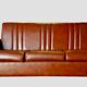 Vintage lounge, convertible Canape and 2 armchairs