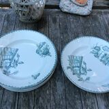 Series 6 tablespoons Plate Iron Earth