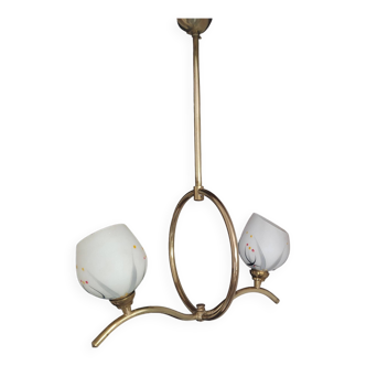 brass chandelier perch shape 50s/60s